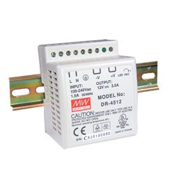 Mean Wall Din Rail 12V 45W Power Supply