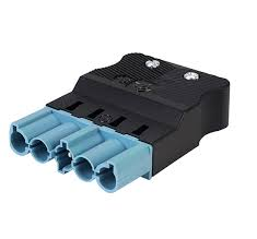 6 Pole 166GSTF06 Black / Blue Connectors