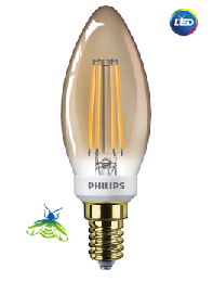 PHILIPS Classic LEDCandle D 5-32W B35 E14 822 GOLD