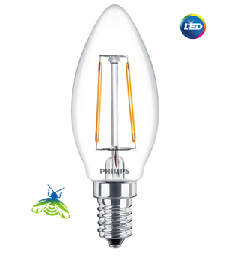 PHILIPS Classic LEDCandle ND 2-25W B35 E14 827 CL