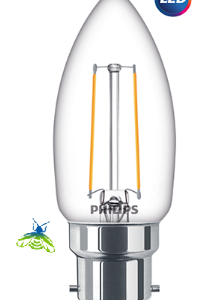 PHILIPS Classic LEDCandle ND 2-25W B35 B22 827 CL