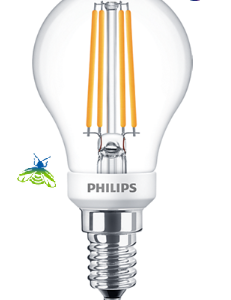 PHILIPS Classic LEDLuster D 5-40W P45 E14 827 CL