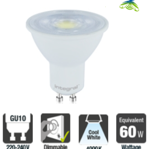 Integral GU10 PAR16 5.5W (60W) 4000K 470lm Dimmable Lamp