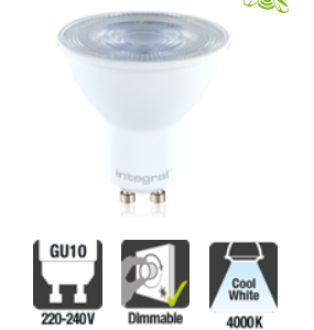 Integral GU10 PAR16 4.2W (50W) 4000K 430lm Dimmable Lamp