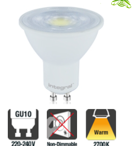 Integral GU10 PAR16 4.7W (53W) 2700K 410lm Non-Dimmable Lamp