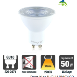 Integral GU10 PAR16 4W (50W) 2700K 360lm Non-Dimmable Lamp