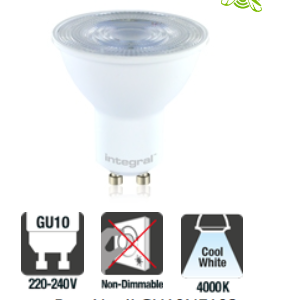 Integral GU10 PAR16 4W (52W) 4000K 390lm Non-Dimmable Lamp