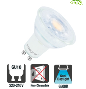 Integral GU10 Glass PAR16 4.7W (53W) 4000K 425lm Non-Dimmable Lamp (Copy)