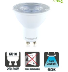Integral GU10 PAR16 4W (52W) 6500K 390lm Non-Dimmable Lamp